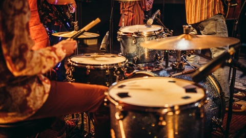 Person playing drums
