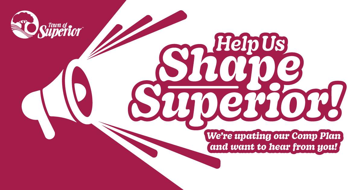 shape superior comprehensive plan public engagement graphic