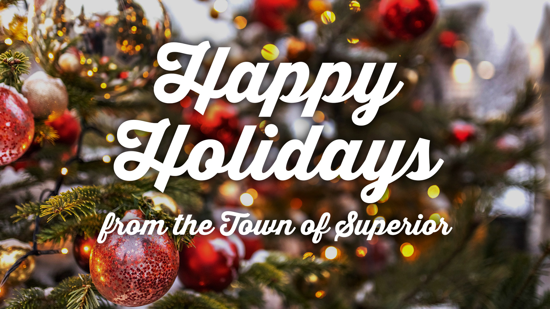 Happy Holidays and Facility Closure