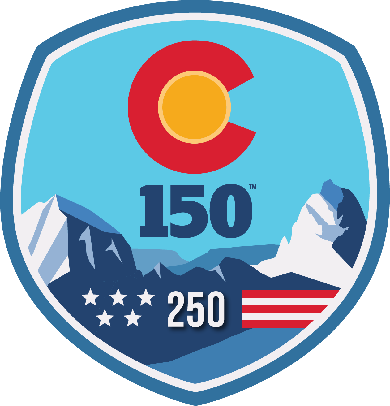 USA250 COLORADO 150 Annaversery BADGE